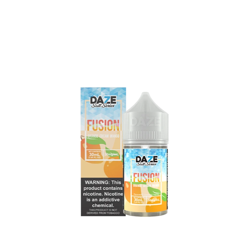 7DAZE FUSION TFN SALT - ORANGE CREAM MANGO ICED - 30ML