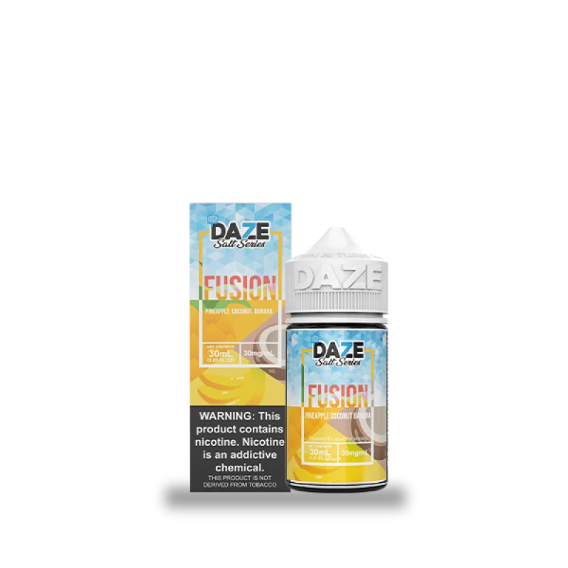 7DAZE FUSION TFN SALT - PINEAPPLE COCONUT BANANA ICED - 30ML