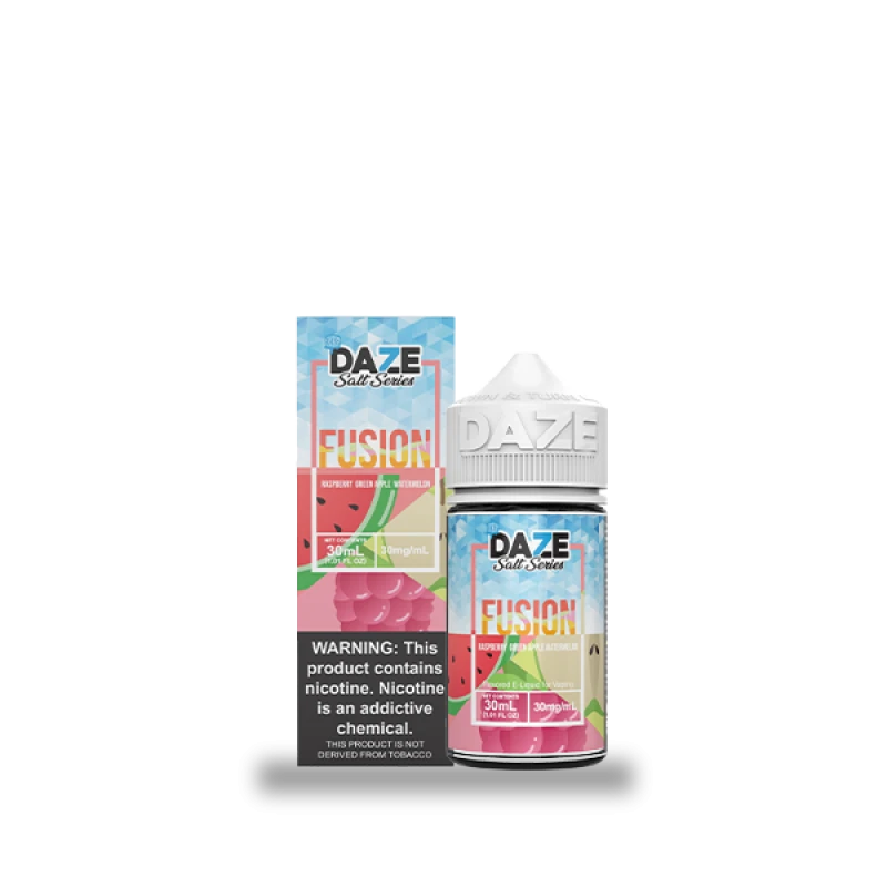 7DAZE FUSION TFN SALT - RASPBERRY GREEN APPLE WATERMELON ICED - 30ML