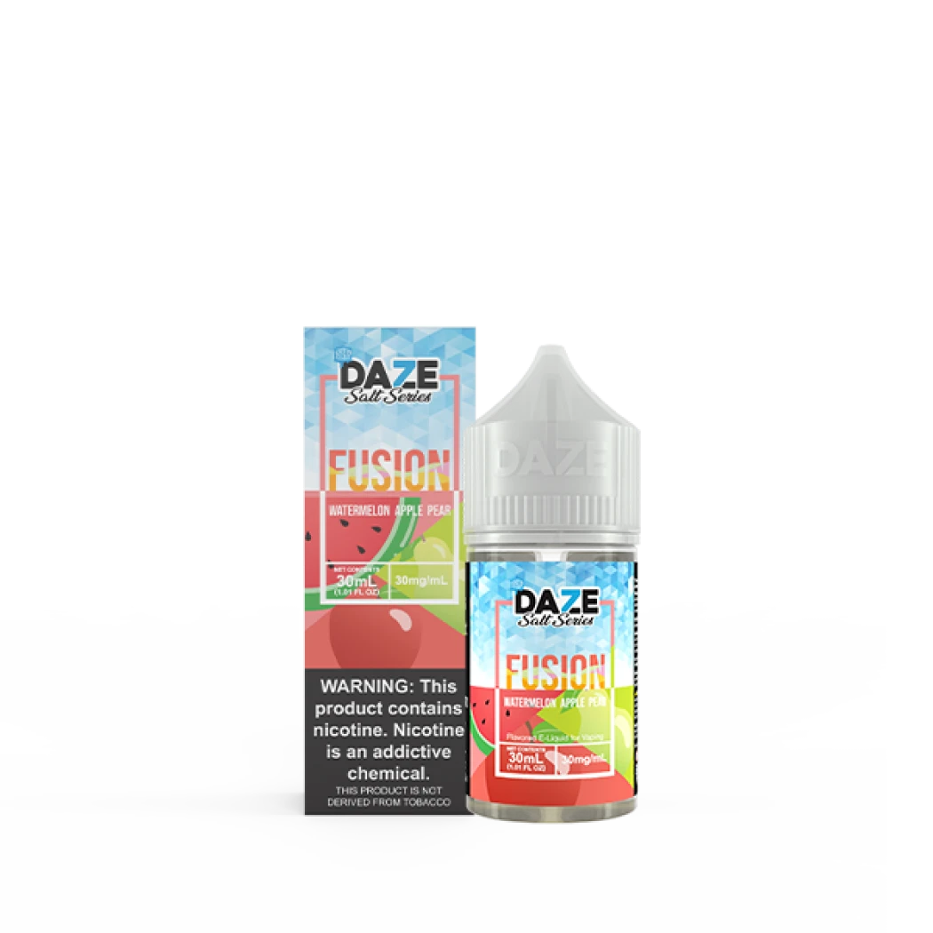 7DAZE FUSION TFN SALT - WATERMELON APPLE PEAR ICED - 30ML