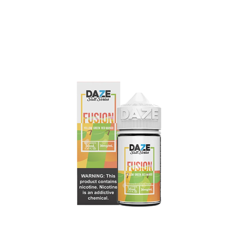 7DAZE FUSION TFN SALT - YELLOW GREEN RED MANGO - 30ML 7DAZE FUSION TFN SALT - YELLOW GREEN RED MANGO - 30ML