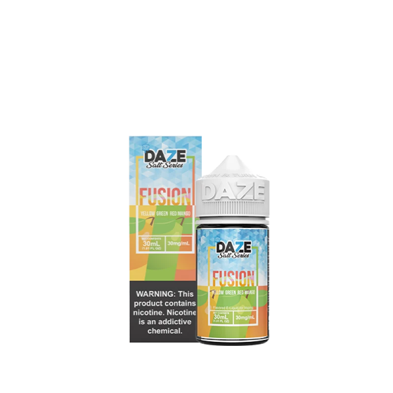 7DAZE FUSION TFN SALT - YELLOW GREEN RED MANGO ICED - 30ML 7DAZE FUSION TFN SALT - YELLOW GREEN RED MANGO ICED - 30ML