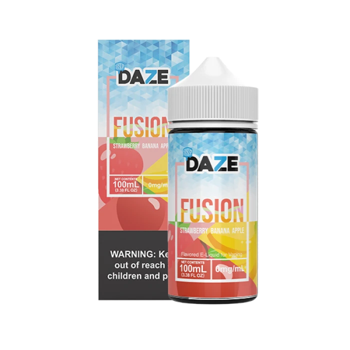7DAZE FUSION TFN - STRAWBERRY BANANA APPLE ICED - 100ML