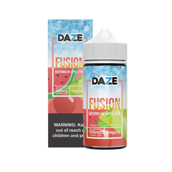 7DAZE FUSION TFN - WATERMELON APPLE PEAR ICED - 100ML 7DAZE FUSION TFN - WATERMELON APPLE PEAR ICED - 100ML