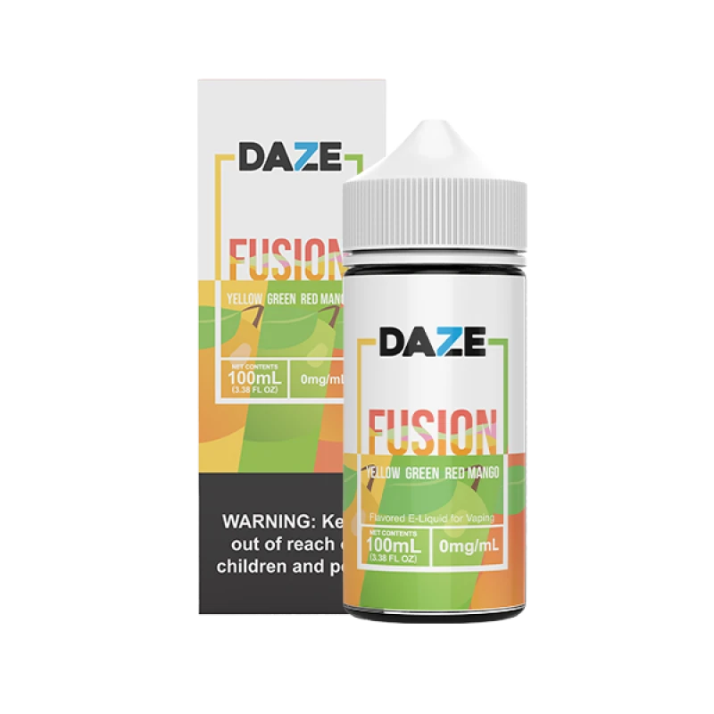 7DAZE FUSION TFN - YELLOW GREEN RED MANGO - 100ML