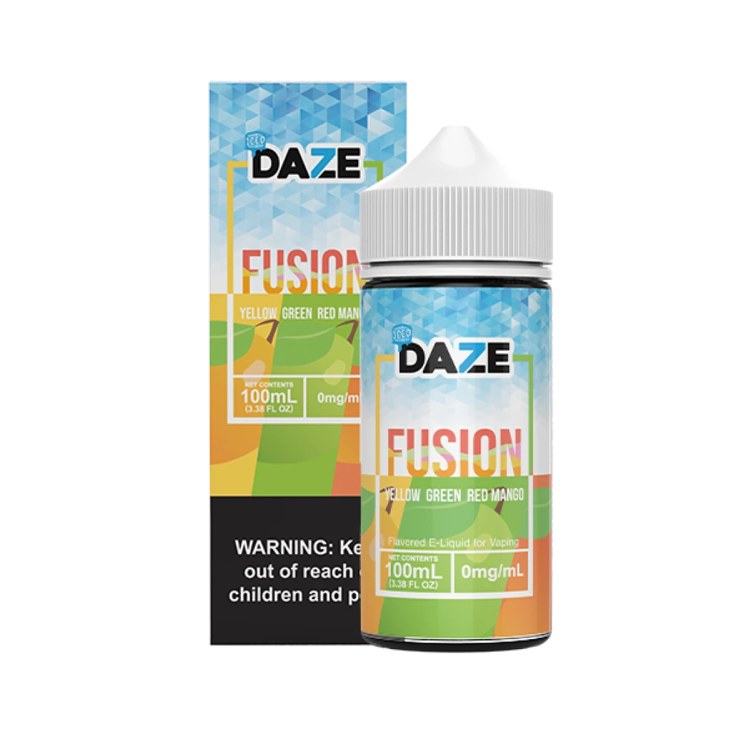 7DAZE FUSION TFN - YELLOW GREEN RED MANGO ICED - 100ML