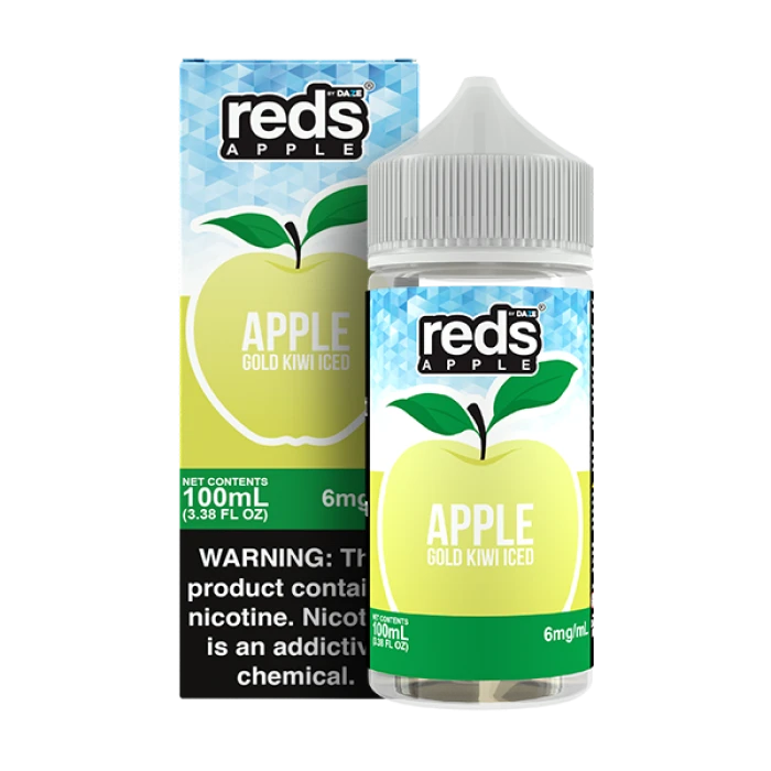 7DAZE REDS APPLE JUICE - GOLD KIWI ICED - 100ML