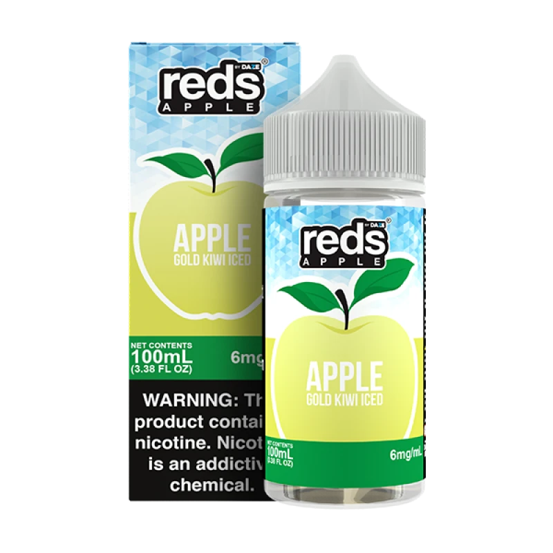 7DAZE REDS APPLE JUICE - GOLD KIWI ICED - 100ML