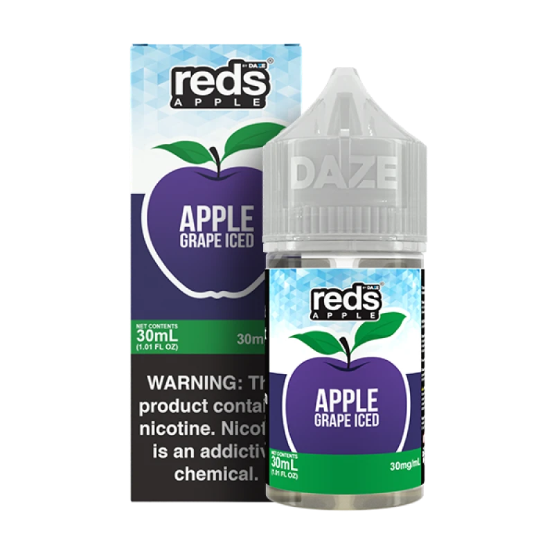 REDS 7DAZE SALT SERIES - 7DAZE GRAPE ICED - 30ML