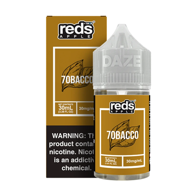 REDS 7DAZE TFN SALT SERIES - TOBACCO (7OBACCO) - 30ML REDS 7DAZE TFN SALT SERIES - TOBACCO (7OBACCO) - 30ML