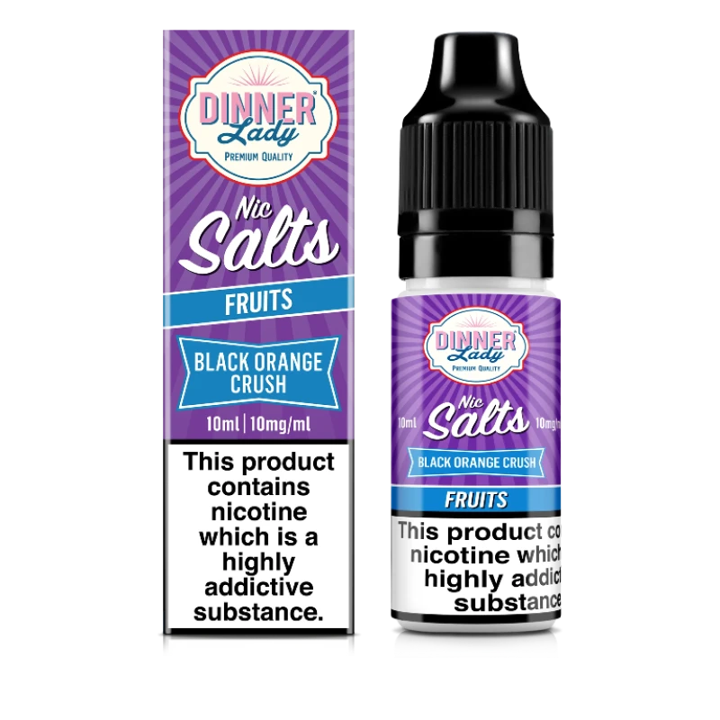 DINNER LADY SALTS ICE - BLACK ORANGE CRUSH - 10ML
