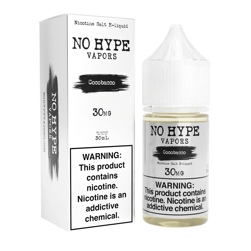 No Hype Vapors Salt - Cocobacco - 30ml No Hype Vapors Salt - Cocobacco - 30ml