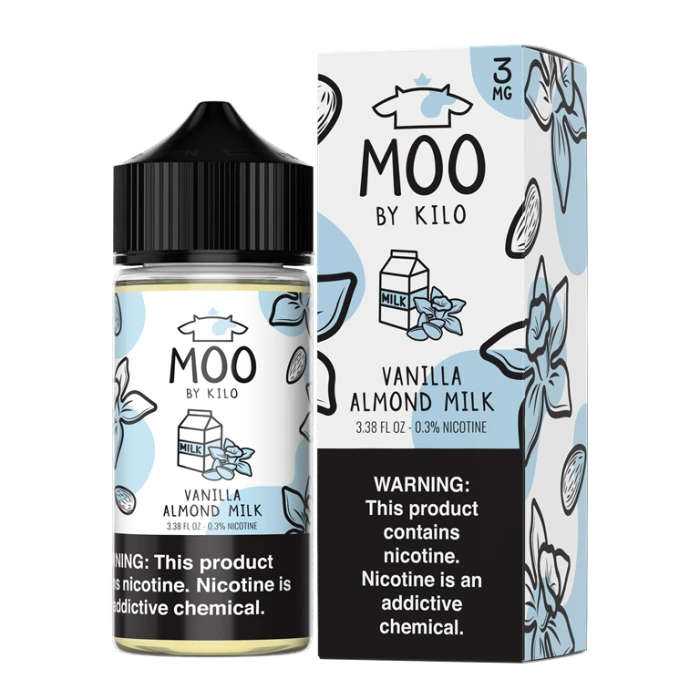 MOO E-LIQUIDS BY KILO - VANILLA ALMOND MILK - 100ML