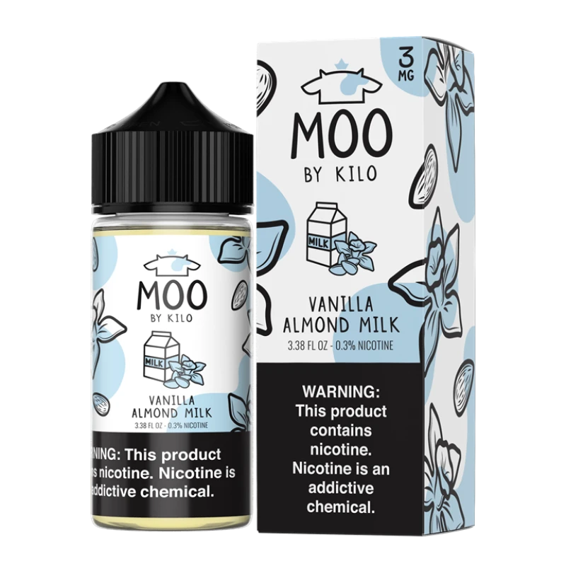 MOO E-LIQUIDS BY KILO - VANILLA ALMOND MILK - 100ML MOO E-LIQUIDS BY KILO - VANILLA ALMOND MILK - 100ML