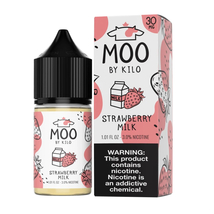 MOO E-LIQUIDS SALT BY KILO - STRAWBERRY MILK - 30ML
