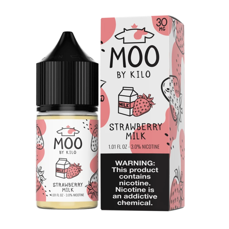 MOO E-LIQUIDS SALT BY KILO - STRAWBERRY MILK - 30ML MOO E-LIQUIDS SALT BY KILO - STRAWBERRY MILK - 30ML