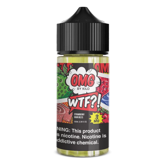 OMG E-LIQUID BY KILO - WTF STRAWBERRY SOURBELT - 100ML