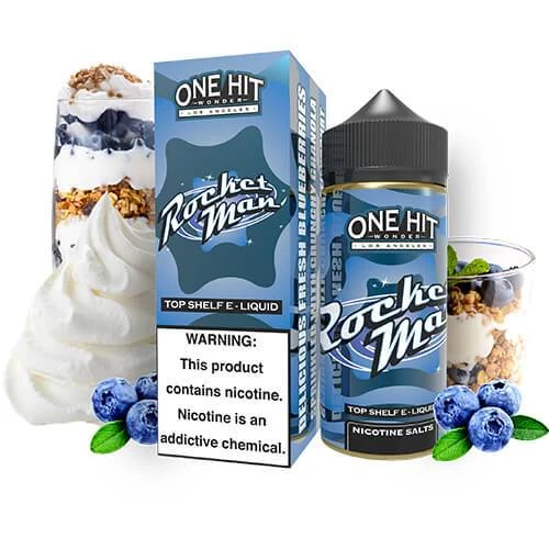One Hit Wonder Rocket Man 100ML blueberry granola e-liquid